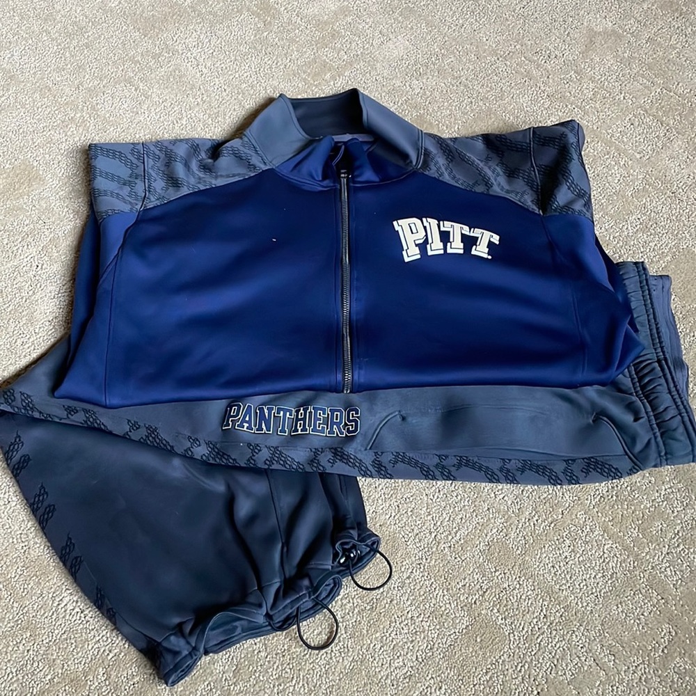Athletic Pittsburg Panthers Zip Up and Pants